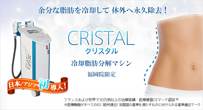 クリスタル Cristal 冷却脂肪分解マシン ダイエット外来 切らない痩身術 美容整形 美容外科 美容皮膚科なら聖心美容クリニック