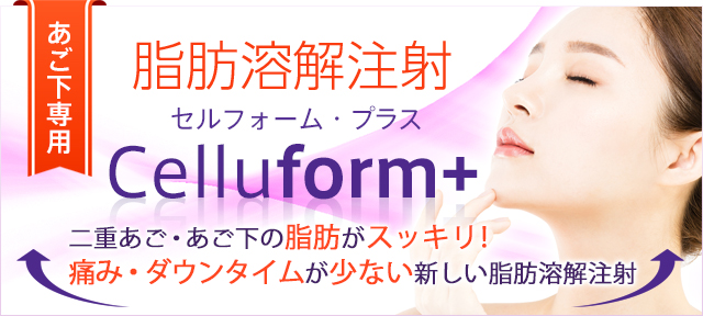 Celluform セルフォーム プラス 脂肪溶解注射 ダイエット外来 切らない痩身術 美容整形 美容外科 美容皮膚科なら聖心美容クリニック