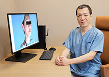 当院は患者様とのカウンセリングで、ベクトラ3Dシミュレーションシステムを使用します。